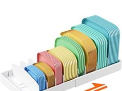 $13.85 – Prime Members: Lifewit XL Expandable Lid Holder w/ 8 Adjustable Dividers & 9 Compartments + Free Shipping Lifewit XL Expandable Lid Holder on Amazon sale