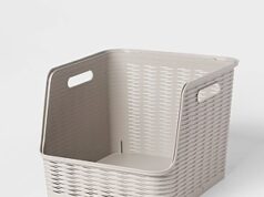 $2.50 – Brightroom Wave Baskets are 50% off at Target (Various Sizes) Starting from Brightroom Wave XL Curved Storage Bin on sale at Target