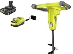 $129.00 – $129: RYOBI ONE+ 18V Cordless Earth Auger with 3 in. Bit, 2.0 Ah Battery and Charger at HomeDepot RYOBI ONE+ 18V Cordless Earth Auger in use