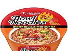 $5.70 – Nongshim Ramen Noodles, Gourmet Instant Ramen bowl, Premium Microwavable Noodle Soup, Kimchi, 3.03 Ounce (Pack of 6) – With S&S @ Amazon Nongshim Ramen Noodles with Kimchi in a pack