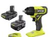 $89.00 – RYOBI ONE+ 18V Cordless 3/8 in. Impact Wrench Kit with (1) 4Ah Battery, (1) 2Ah Battery, and Charger $89 RYOBI ONE+ 18V Cordless 3/8 in. Impact Wrench Kit with two batteries and charger