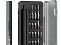 $13.99 – 20-in-1 WORKPRO 3.6V Mini Electric Screwdriver w/ Magnetizer & S2 Steel Bits + Free Shipping w/ Prime or on $35+ 20-in-1 WORKPRO Mini Electric Screwdriver with Magnetizer & S2 Steel Bits