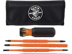 $40.00 – Klein Tools 8-in-1 Insulated Interchangeable Screwdriver Set $40 + Free Shipping Klein Tools 8-in-1 Insulated Interchangeable Screwdriver Set
