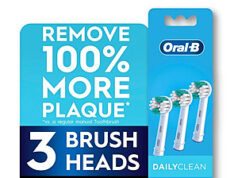 $12.49 – Oral-B Toothbrush Heads, Daily Clean Replacement Toothbrush Heads, 3 Count + $5 Walmart cash Oral-B Daily Clean Replacement Toothbrush Heads in a pack