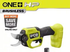 $139.00 – RYOBI ONE+ HP 18V Brushless Cordless Pruner with 2.0 Ah Battery and Charger $139 RYOBI ONE+ HP 18V Cordless Pruner with battery and charger