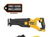 $299.00 – DeWalt FLEXVOLT 60V MAX Lithium-Ion Cordless Brushless Reciprocating Saw with FLEXVOLT 6.0Ah Battery and 6 Amp Output Charger $299 DeWalt FLEXVOLT 60V MAX Cordless Brushless Reciprocating Saw