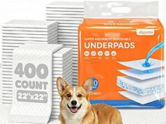 $28.41 – 400-Count 22″ x 22″ Doporro Super Absorbent Puppy Potty Training Pads w/ Adhesive ($0.07 each) + Free Shipping w/ Prime or on $35+ 400-Count Doporro Leak-Proof Dog Pee Pads