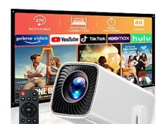 $22.79 – Mini Projector with 4K Support for After 40% Off with Code DUKH5QHW on Amazon Mini Projector supporting 4K resolution