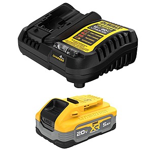 DEWALT 20V MAX XR PowerStack Battery Deal DEWALT 20V MAX XR POWERSTACK Lithium-Ion Battery Starter Kit