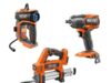 $187.00 – $187: RIDGID 18V Cordless 3-Tool Combo Kit w/ Brushless 1/2 in. Mid-Torque Impact Wrench, Grease Gun, & Digital Inflator (Tools Only) at HomeDepot RIDGID 18V Cordless 3-Tool Combo Kit