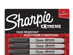 $2.97 – Sharpie Extreme Permanent Markers, Fine Point, Black, 4 Count on Sale for (Regular Price: $14) sharpie extreme permanent markers product image