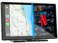 $75.99 – 9″ Wireless CarPlay/Android Auto Touchscreen Display w/ Built-In Netflix, YouTube, TikTok & HD Backup Camera + Free Shipping 9 inch wireless CarPlay/Android Auto Touchscreen Display with built-in entertainment apps and HD Backup Camera