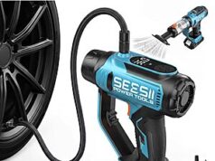 $37.49 – SEESII 2-in-1 Tire Inflator & Car Vacuum w/ Dual 2000mAh Batteries, 2 HEPA Filters, 150 PSI Air Compressor & 20000Pa Suction + Free Shipping SEESII 2-in-1 Tire Inflator and Car Vacuum