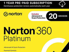 $20.00 – Norton 360 Platinum 2026 Antivirus Software for 20 Devices (Digital Delivery) $20 Norton 360 Platinum 2026 Antivirus Software for 20 devices