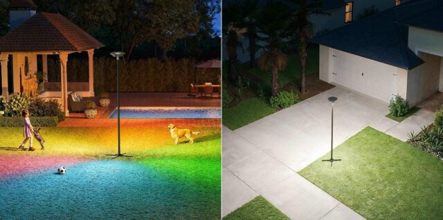 Govee Outdoor Lamp Post on sale Govee Outdoor Lamp Post in use