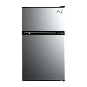 Arctic King Mini Fridge Sale at Walmart Arctic King 3.2 Cu Ft Two Door Mini Fridge with Freezer in Black and Stainless Steel