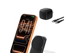 $44.99 – Belkin MagSafe Charger: Compatible 2-in-1 Charging Station, Qi2.2 25W Magnetic Wireless Charger iPhone, Foldable Stand Down to Lowest Price Yet on Amazon Belkin MagSafe Charger with foldable stand