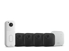 $104.99 – Blink Video Doorbell + Outdoor 4 XR – Wireless smart security cameras(Black/White) + Free S&H at Amazon Blink Video Doorbell + Outdoor 4 XR cameras in black and white
