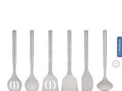 $19.99 – Sabatier 6-piece Stainless Steel and Silicone Tool Set Free Shipping at Costco.com Sabatier 6-piece stainless steel and silicone tool set