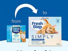 $18.46 – PRIME ONLY DEAL! S&S Amazon 37lbs (2 x 18.5) Fresh Step Advanced Simply Unscented Multi Cat Clumping Cat Litter, Low Dust, Odor Control Compatible w Automatic Litter Boxes Fresh Step Advanced Multi Cat Clumping Litter on Amazon Prime Deal