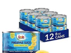 $10.42 – 12-Pack 8-Oz Dole Canned Pineapple Slices Now Just + Free Shipping w/ Prime or on orders over $35 A 12-pack of Dole canned pineapple slices