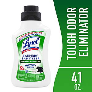 Buy Lysol Tough Odor Eliminator at Amazon Lysol Tough Odor Eliminator Laundry Sanitizer Additive bottle
