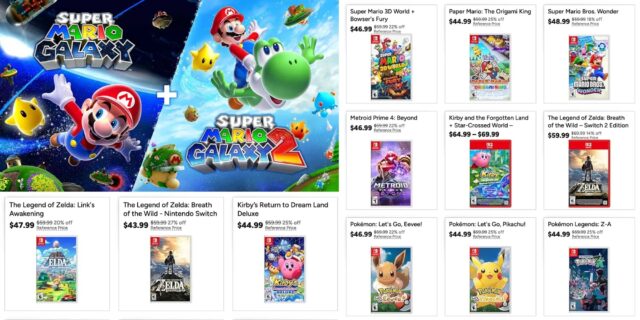 Woot Summer of Gaming Sale Nintendo Switch game collection on Woot