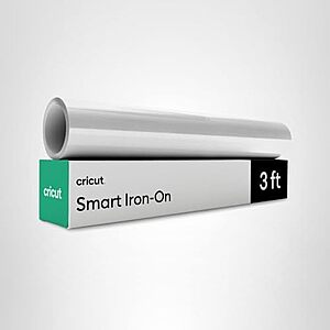Amazon Deal: Cricut Smart Iron On Cricut Smart Iron On, White (13in x 3ft) on Amazon