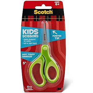 Scotch Kids Scissors Sale Scotch Kids Pointed Tip/Blunt Tip Scissors with Soft Touch