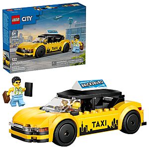 LEGO City Yellow Taxi Car on sale at Amazon 122-Pc LEGO City Yellow Taxi Car Building Toy (60487)