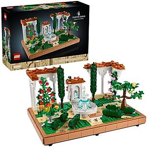 1302-Piece LEGO Icons: Gardens of the World - Fountain Garden deal LEGO Icons: Gardens of the World - Fountain Garden set