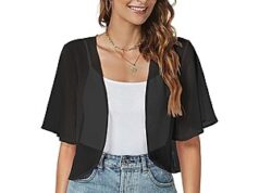 $8.57 – ZNVGIRL Women Shrug Chiffon Cardigans (Select Sizes, Various Styles) from + Free Shipping w/ Prime or orders $35+ ZNVGIRL Women's Shrug Chiffon Cardigan