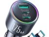 $11.10 – Prime Deal: 3-Port Joyroom 175W USB-C & USB-A QC 3.0 Car Charger w/ 4′ 100W USB-C Cable + Free Shipping 3-Port Joyroom car charger with USB-C cables