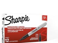 $5.12 – Prime Members: Sharpie Permanent Markers, Fine Tip, Black, 12 Count Twelve black Sharpie permanent markers with fine tips
