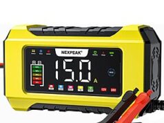 $22.39 – NEXPEAK 12V/24V 15A Battery Charger & Maintainer w/ 9-Stage Charging on Sale for + Free Shipping NEXPEAK POWER 12V/24V 15A Battery Charger & Maintainer on sale