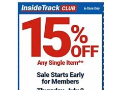 Harbor Freight Inside Track Club Members Get 15% Off Any Item, Starting July 2 Harbor Freight store with Inside Track Club discount offer