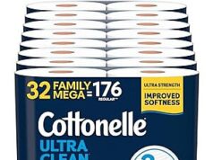 $20.87 – SnS, AC, YMMV * | 32-pk Cottonelle Ultra Clean 1-Ply Toilet Paper Family Mega Rolls at Amazon 32-pk Cottonelle Ultra Clean 1-Ply Toilet Paper Family Mega Rolls at Amazon