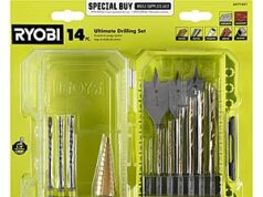 $8.20 – $8.2: RYOBI Ultimate Drilling Set (14-Pieces) at HomeDepot RYOBI Ultimate Drilling Set in a toolbox