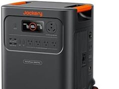 $1,424.00 – $1424 | Jackery HomePower 3600 Plus 3584Wh 3600W LiFePO4 Portable Power Station at Amazon Jackery HomePower 3600 Plus portable power station in black