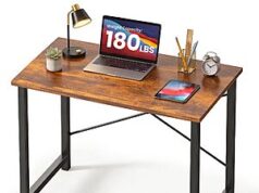 $19.98 – DUMOS 32 Inch Small Computer Desk Rustic (Brown) + Free S&H w/ Prime or $35+ DUMOS 32 Inch Small Computer Desk in rustic brown