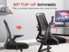 $54.00 – $54 Shipped AMAZON GTPLAYER Ergonomic Office Chair with Flip-up Armrests Executive Computer Chair for Home Office, Breathable Mesh & Comfy Lumbar Support, Black AMAZON GTPLAYER Ergonomic Office Chair with flip-up armrests and breathable mesh back