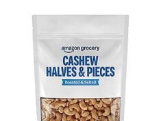 $4.41 – SnS, AC * | 16-Oz Happy Belly Salted Cashew Halves & Pieces at Amazon 16-Oz Happy Belley Salted Cashew Halves & Pieces on Amazon