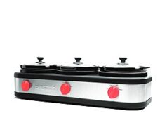 $21.34 – Chefman Triple Slow Cooker & Buffet Server at – Apply codes SUNSHINE20 and VIPJUNETAKE8 Chefman Triple Slow Cooker & Buffet Server on eBay