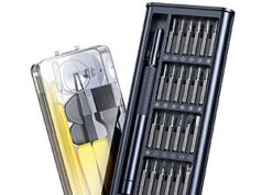 $5.39 – 38-in-1 AXTH Precision Screwdriver Set w/ 24 S2 Steel Bits & 13 Pry/Opening Tools + Free Shipping w/ Prime or on $35+ 38-in-1 AXTH Precision Screwdriver Set with case