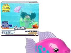 $6.74 – | SwimWays Rainbow Reef Fish Toy at Amazon SwimWays Rainbow Reef Fish Toy in a bath tub
