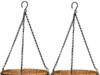$13.49 – 2-Pack 12″ Kingbuy Metal Hanging Planter Basket w/ Coconut Liner on Sale for + Free Shipping with Prime or on $35+ 2-Pack 12" Kingbuy Metal Hanging Planters with Coconut Liners