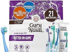 $5.25 – SnS, AC | GuruNanda Mini Disposable Toothbrushes with Toothpaste, Tongue Scraper, Floss & Toothpick at Amazon GuruNanda Mini Disposable Toothbrush Kit with accessories