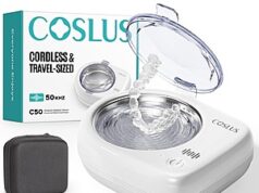 $15.00 – COSLUS Sonic Retainer Cleaner (White) – $15 + Free Shipping w/ Prime or orders $35+ COSLUS Sonic Retainer Cleaner in white