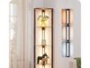 $44.99 – EDISHINE Dimmable Floor Lamp w/ Glass Shelves, Remote & Foot Control (Walnut) + Free Shipping EDISHINE dimmable floor lamp in walnut