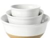 $17.99 – 3-Piece HASENSE Ceramic Mixing Bowl Set (2.1/1.0/0.5-Quart) + Free Shipping w/ Prime or on $35+ Three stackable HASENSE Ceramic Mixing Bowls in various sizes